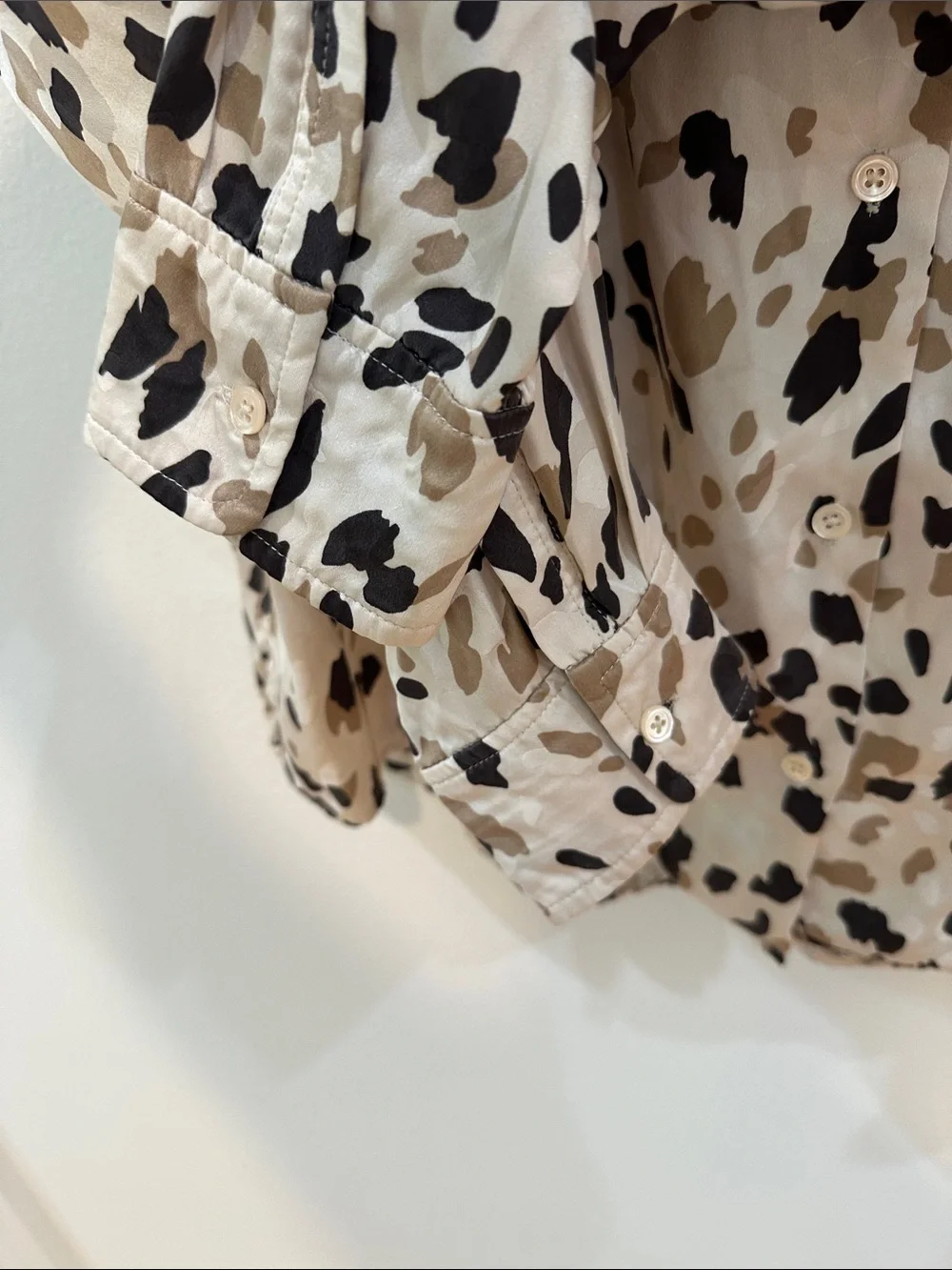 Rails White Animal-Print Button-Down Blouse - Picture 8 of 11